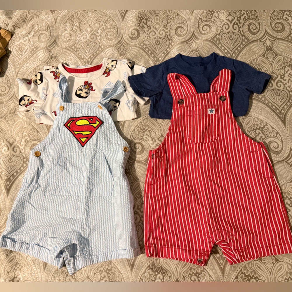 Carter's Boys Superman Red, Blue & White Matching Set